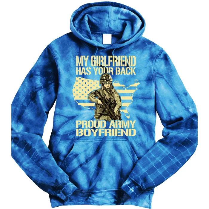 My Friend Has Your Back Patriotic Proud Army Friend Gift Tie Dye Hoodie