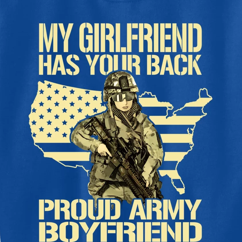 My Friend Has Your Back Patriotic Proud Army Friend Gift Kids Sweatshirt