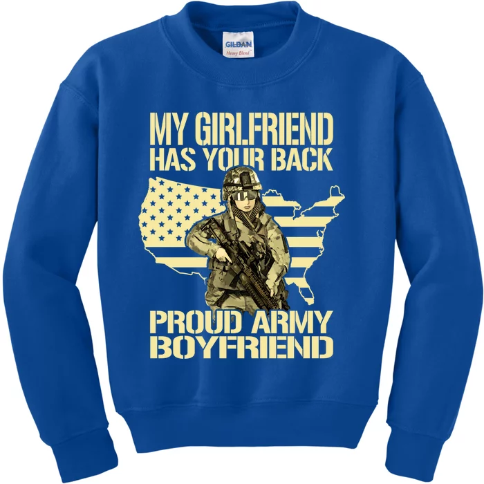 My Friend Has Your Back Patriotic Proud Army Friend Gift Kids Sweatshirt