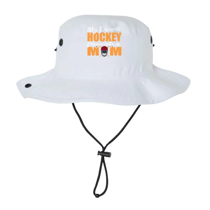 My Favorite Hockey Player Calls Me Mom Hockey Meaningful Gift Legacy Cool Fit Booney Bucket Hat