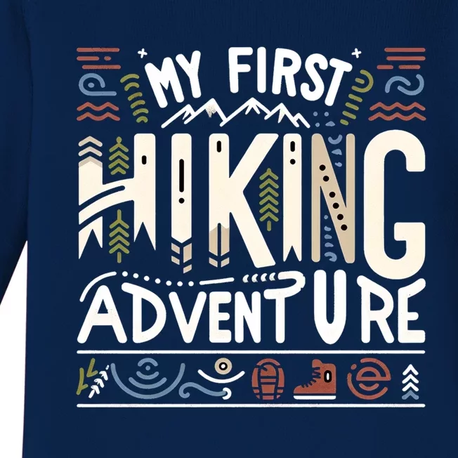 My First Hiking Adventure Gift Baby Long Sleeve Bodysuit