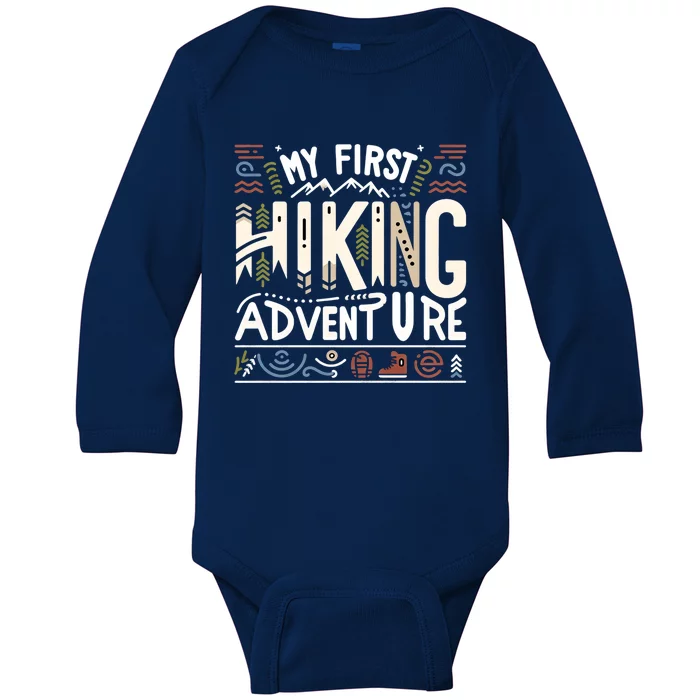 My First Hiking Adventure Gift Baby Long Sleeve Bodysuit