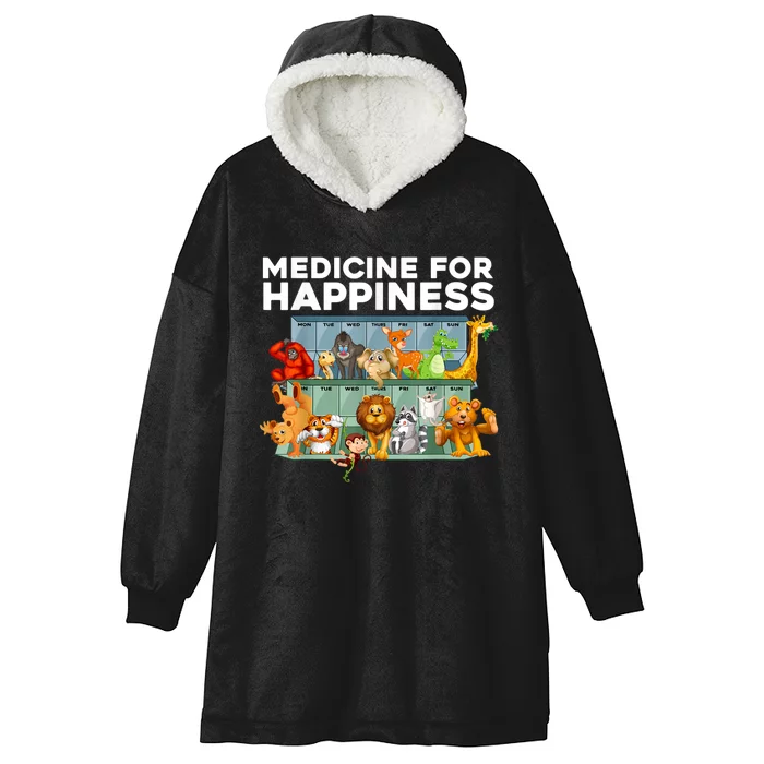 Medicine For Happiness Wildlife Animal Rescue Zoo Animal Hooded Wearable Blanket