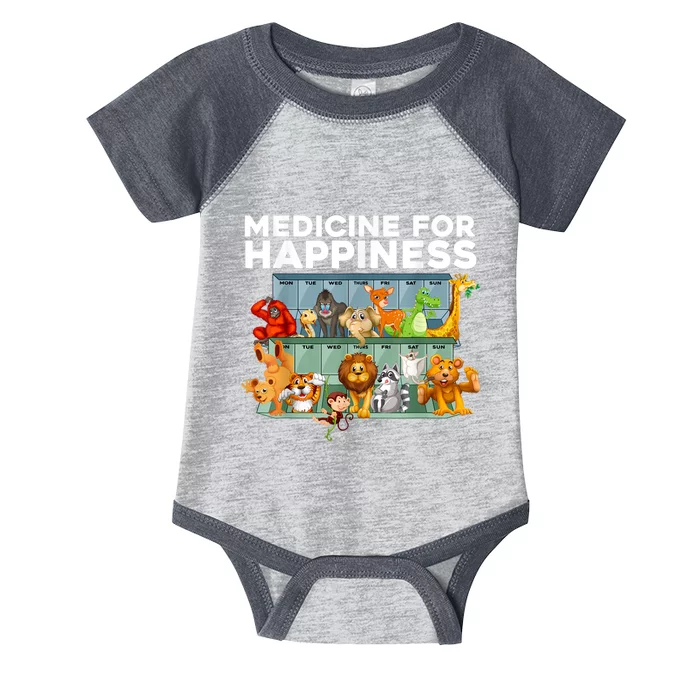 Medicine For Happiness Wildlife Animal Rescue Zoo Animal Infant Baby Jersey Bodysuit