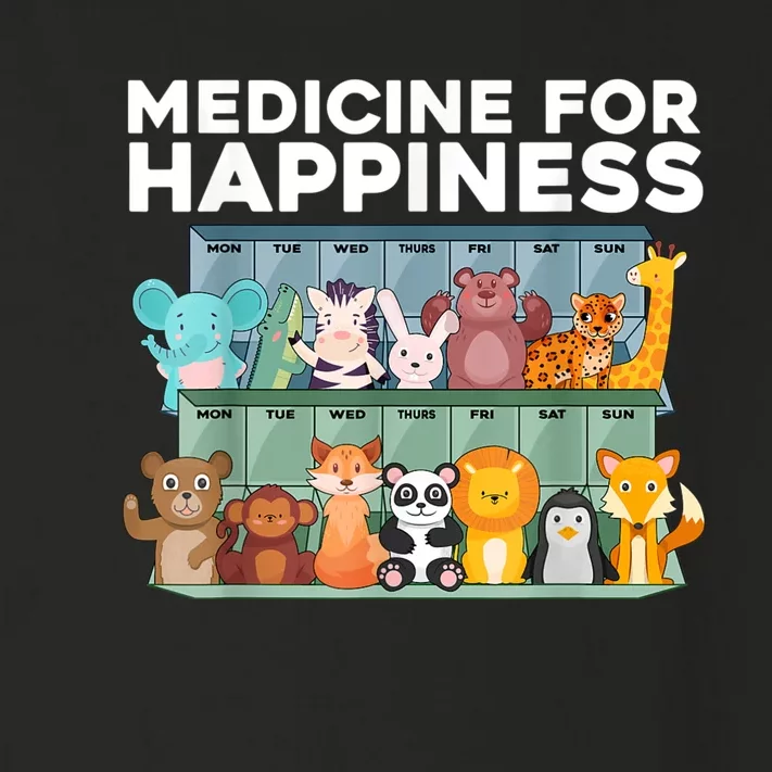 Medicine For Happiness Wildlife Animal Rescue Zoo Animals Toddler Long Sleeve Shirt