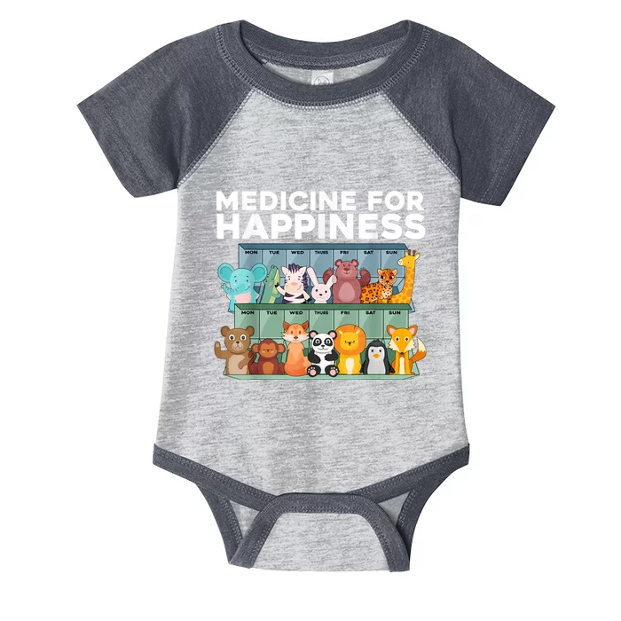 Medicine For Happiness Wildlife Animal Rescue Zoo Animals Infant Baby Jersey Bodysuit