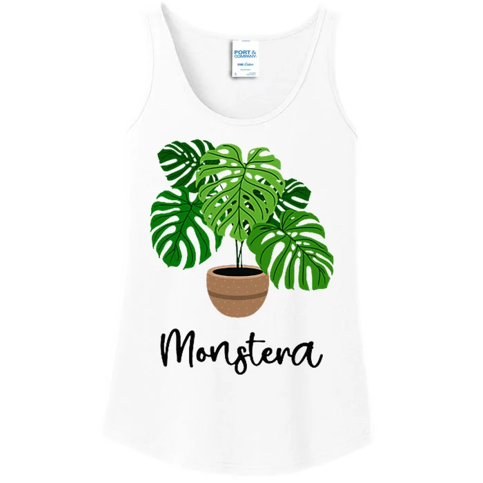 Monstera Flora Houseplant Gardener Plant Lover Ladies Essential Tank