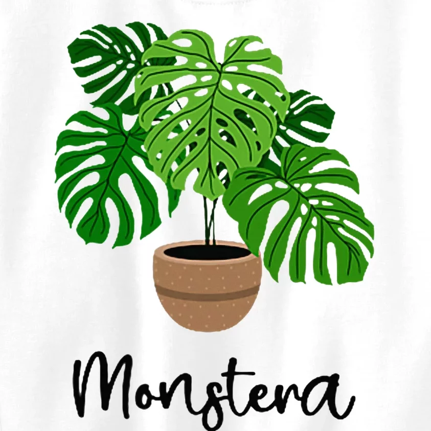 Monstera Flora Houseplant Gardener Plant Lover Kids Sweatshirt