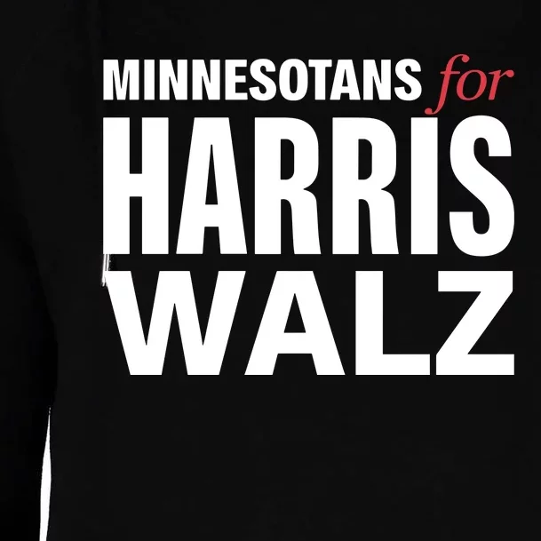 Minnesotans For Harris Walz Womens Funnel Neck Pullover Hood