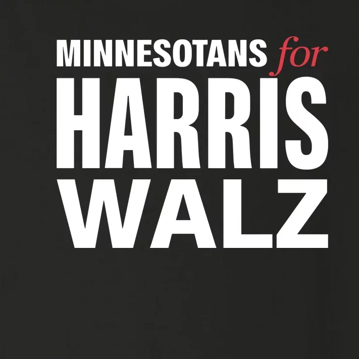 Minnesotans For Harris Walz Toddler Long Sleeve Shirt