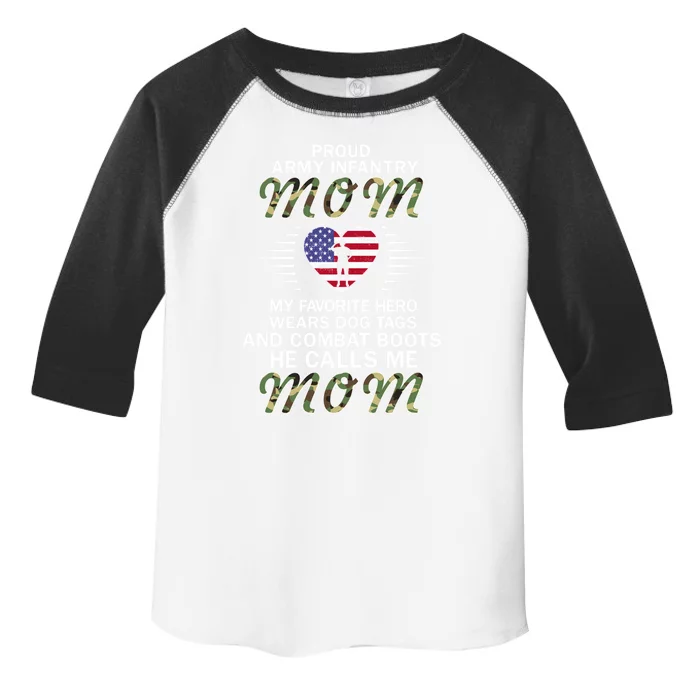 My Favorite Hero Wears Combat Bootsgreat Giftproud Army Infantry Mom Gift Toddler Fine Jersey T-Shirt