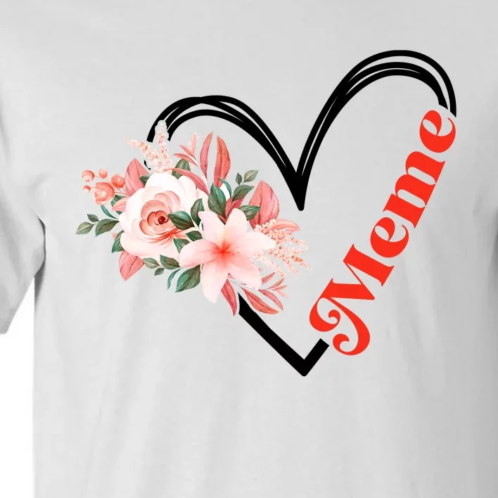 Meme Flower Heart Tall T-Shirt