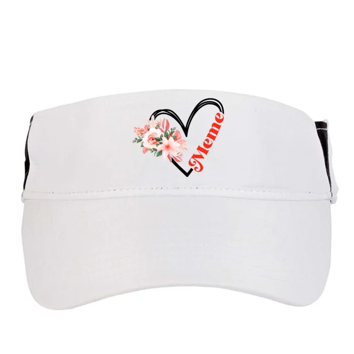 Meme Flower Heart Adult Drive Performance Visor