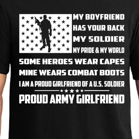 My Friend Has Your Back My Soldier Proud Army Friend Funny Gift Pajama Set