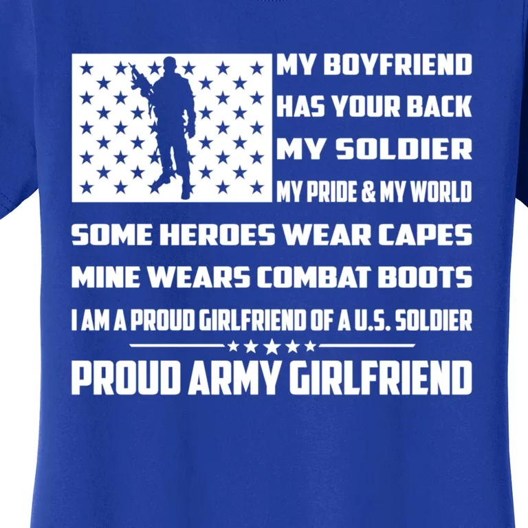 My Friend Has Your Back My Soldier Proud Army Friend Funny Gift Women's T-Shirt