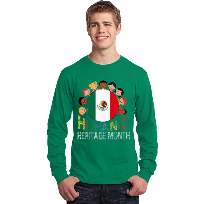 Mexican Flag Hispanic Heritage Mexican Long Sleeve Shirt