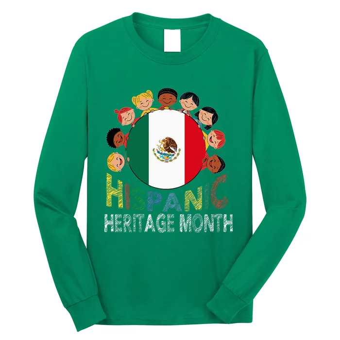 Mexican Flag Hispanic Heritage Mexican Long Sleeve Shirt