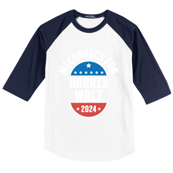 Mechanics For Harris Walz 2024 Gift Baseball Sleeve Shirt