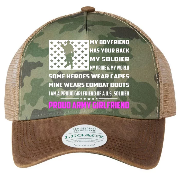 My Friend Has Your Back My Soldier Proud Army Friend Funny Gift Legacy Tie Dye Trucker Hat