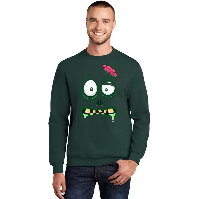 Monster Face Halloween Matching Costume Zombie Sweatshirt