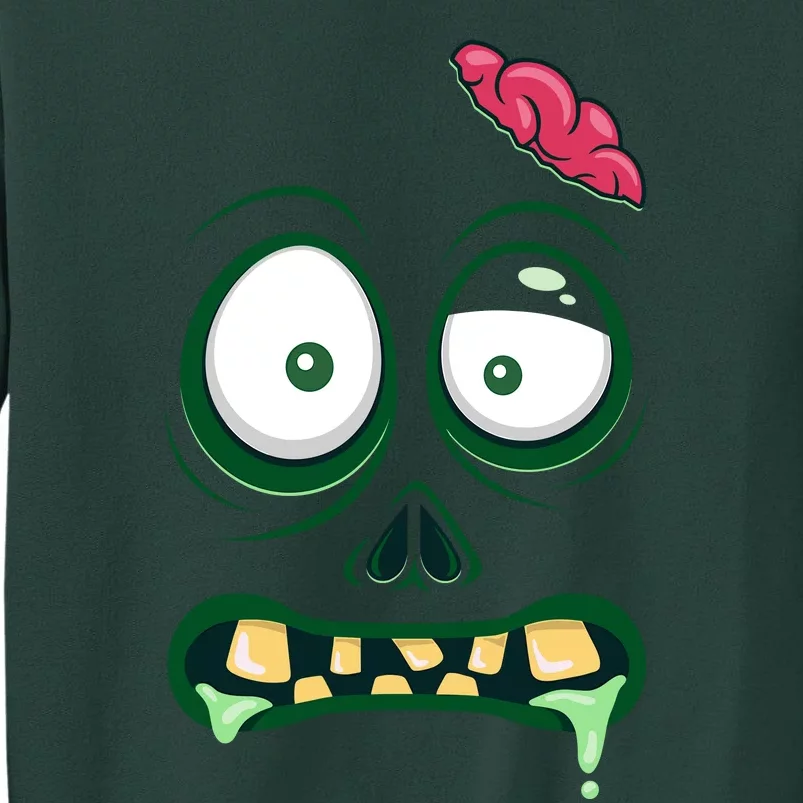 Monster Face Halloween Matching Costume Zombie Sweatshirt