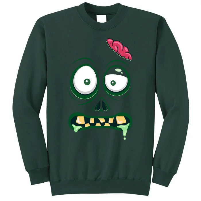 Monster Face Halloween Matching Costume Zombie Sweatshirt