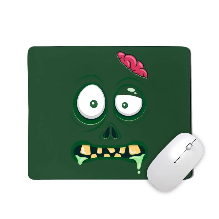 Monster Face Halloween Matching Costume Zombie Mousepad