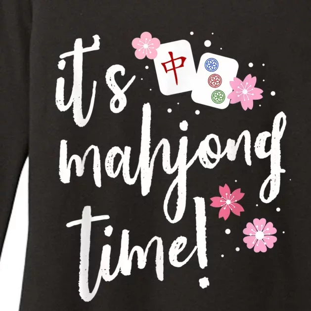 Mahjong For Her Mahjong Player Womens CVC Long Sleeve Shirt