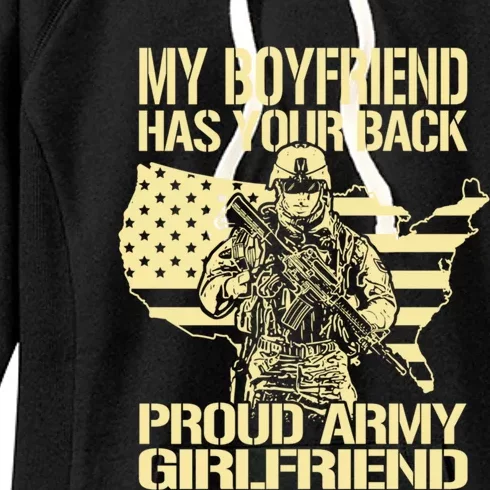 My Friend Has Your Back Military Proud Army Friend Great Gift Women's Fleece Hoodie