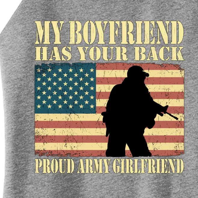 My Friend Has Your Back Military Proud Army Friend Gift Women’s Perfect Tri Rocker Tank