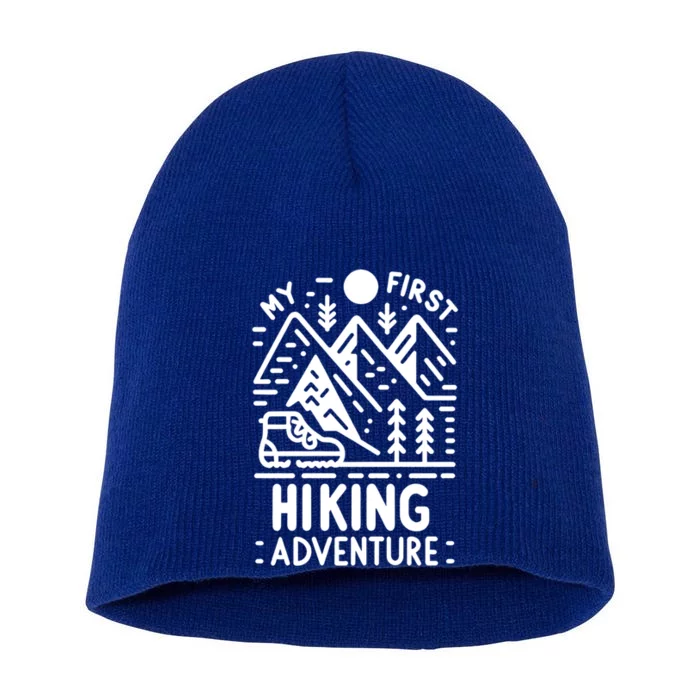 My First Hiking Adventure Cute Gift Short Acrylic Beanie