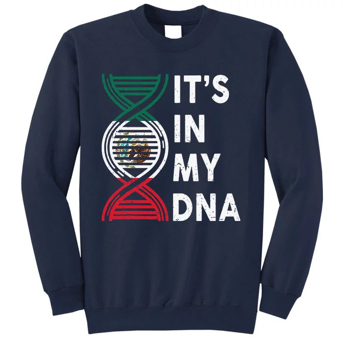 Mexican Flag Its In My DNA Mexico Hispanic Heritage Month Tall Sweatshirt