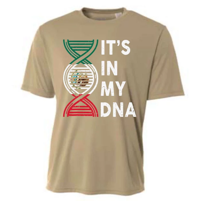 Mexican Flag Its In My DNA Mexico Hispanic Heritage Month Cooling Performance Crew T-Shirt