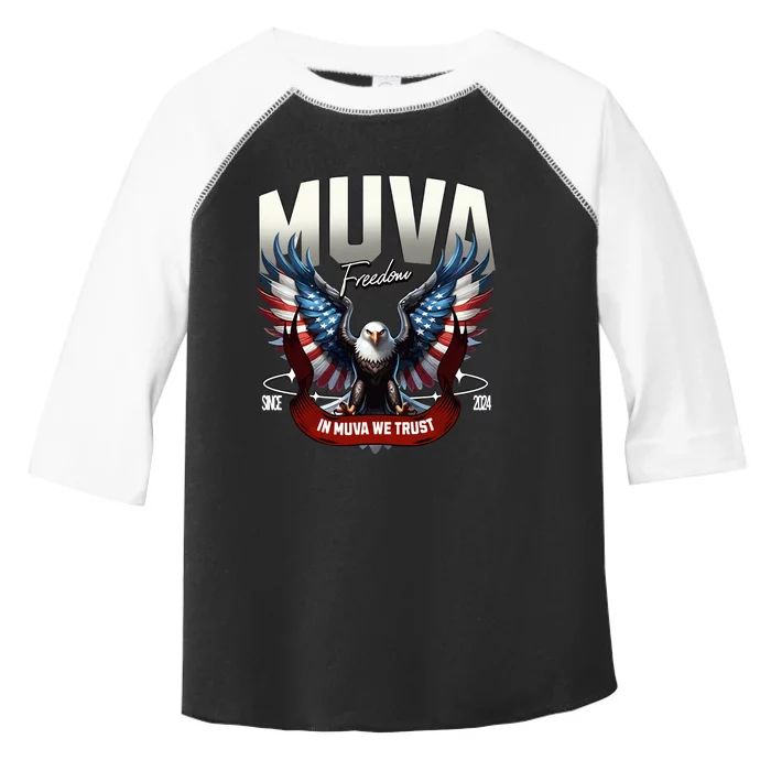 Muva Freedom In Muva We Trust Since 2024 Toddler Fine Jersey T-Shirt