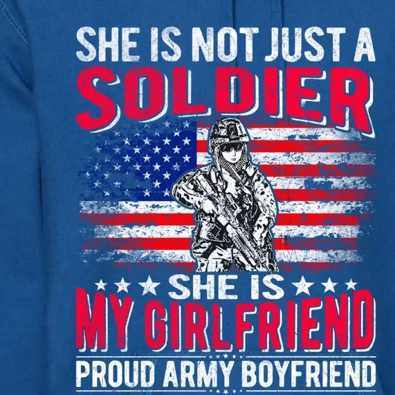 My Friend Is Soldier Hero Proud Army Friend Military Cool Gift Premium Hoodie