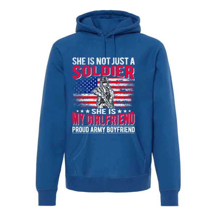 My Friend Is Soldier Hero Proud Army Friend Military Cool Gift Premium Hoodie