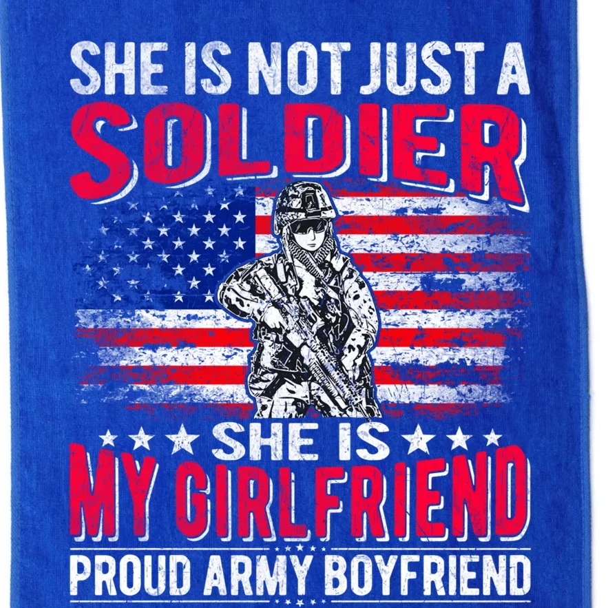 My Friend Is Soldier Hero Proud Army Friend Military Cool Gift Platinum Collection Golf Towel