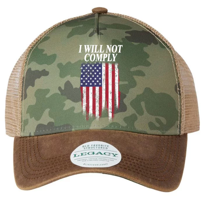 Medical Freedom I Will Not Comply No Mandates Legacy Tie Dye Trucker Hat