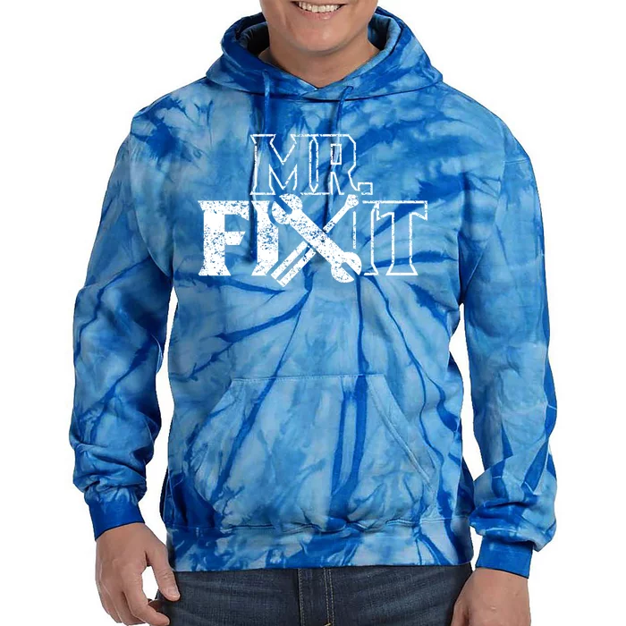 Mr Fix It Handy Overhaul Repair Fixing Gift Tie Dye Hoodie