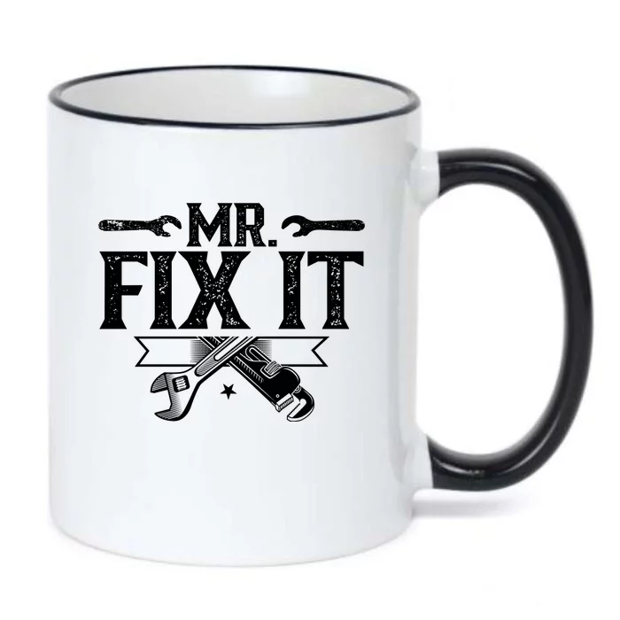 Mr Fix It Handy Repair Fixing Tinkerer Funny Gift Black Color Changing Mug