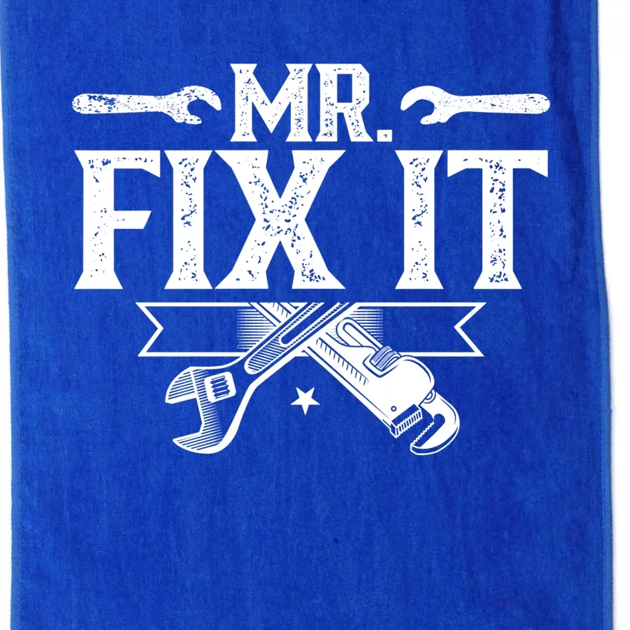 Mr Fix It Handy Repair Fixing Tinkerer Funny Gift Platinum Collection Golf Towel