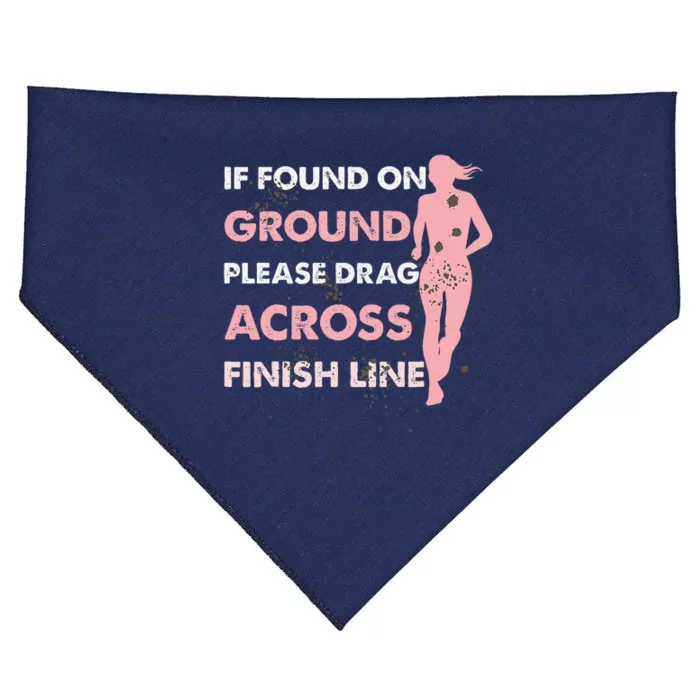 Muddy Fun If Found On Ground Please Drag Across Finish Line USA-Made Doggie Bandana