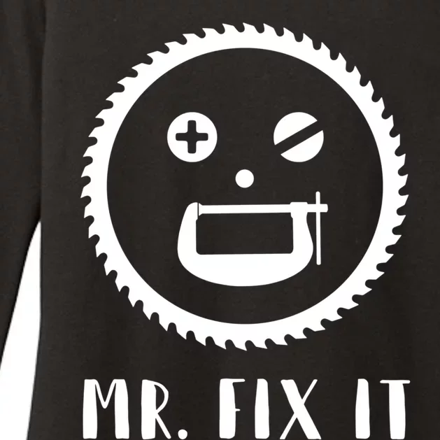 Mr Fix It Gift Handy Dad Meaningful Gift Womens CVC Long Sleeve Shirt