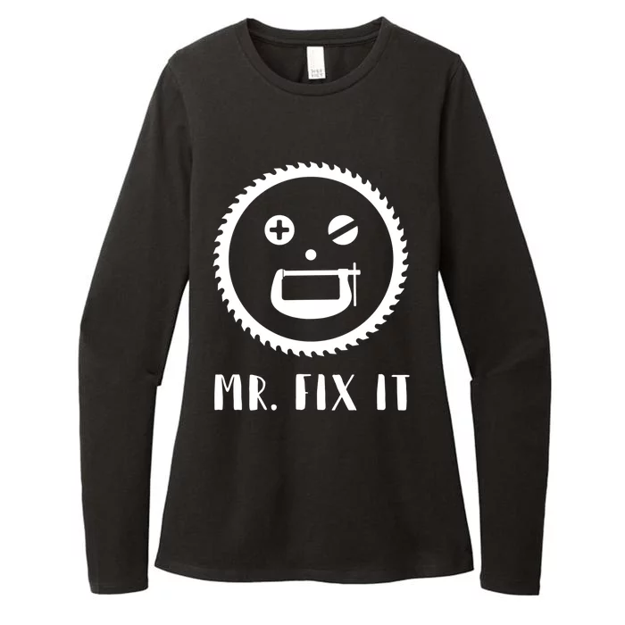 Mr Fix It Gift Handy Dad Meaningful Gift Womens CVC Long Sleeve Shirt