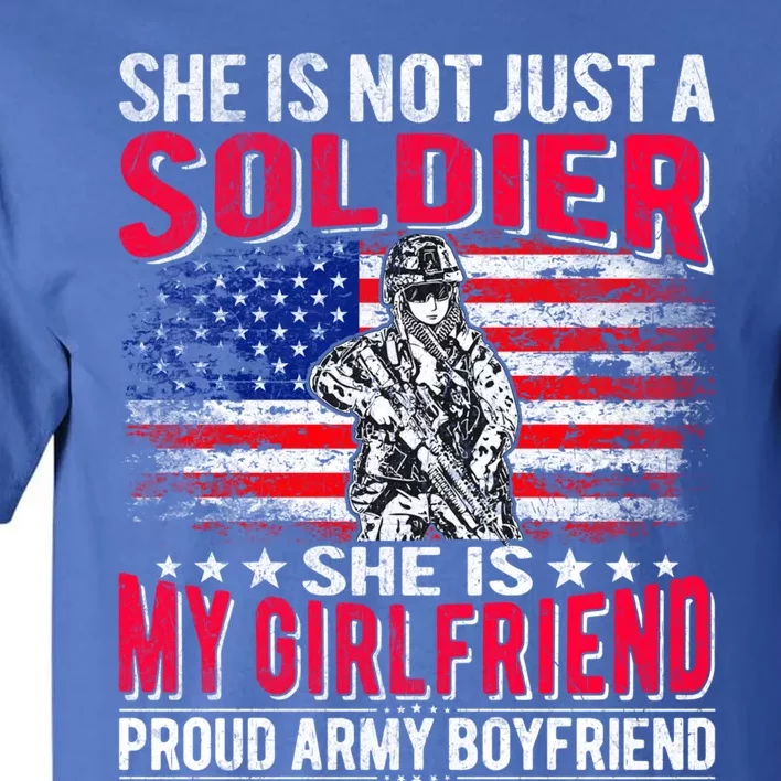 My Friend Is Soldier Hero Proud Army Friend Military Gift Tall T-Shirt