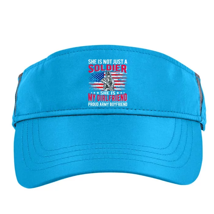 My Friend Is Soldier Hero Proud Army Friend Military Gift Adult Drive Performance Visor