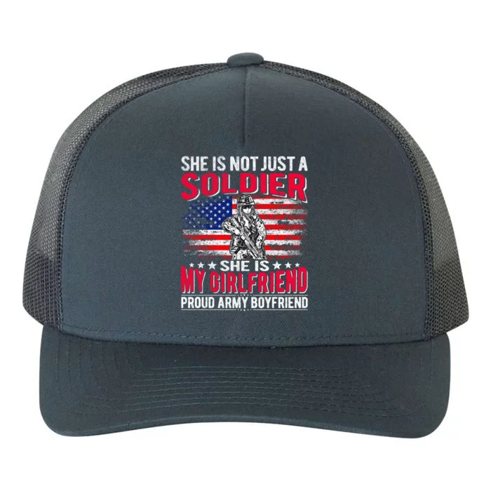 My Friend Is Soldier Hero Proud Army Friend Military Gift Yupoong Adult 5-Panel Trucker Hat