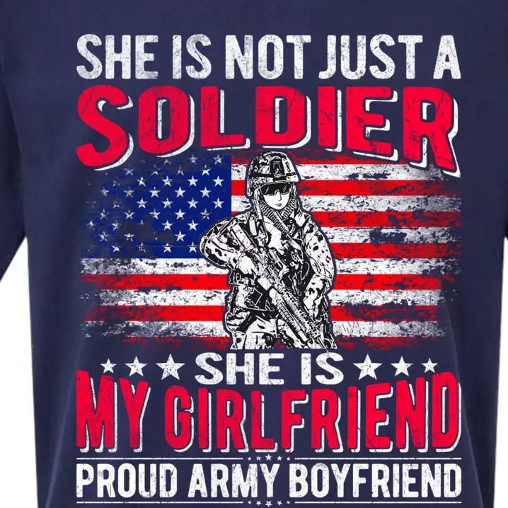 My Friend Is Soldier Hero Proud Army Friend Military Gift Sueded Cloud Jersey T-Shirt