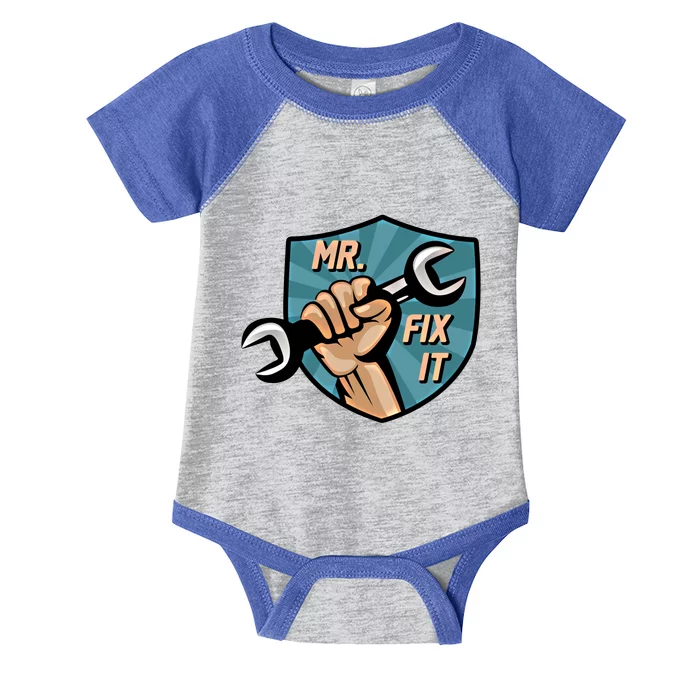 Mr Fix It Dad Mr Break It Dad And Son Matching Outfits Great Gift Infant Baby Jersey Bodysuit