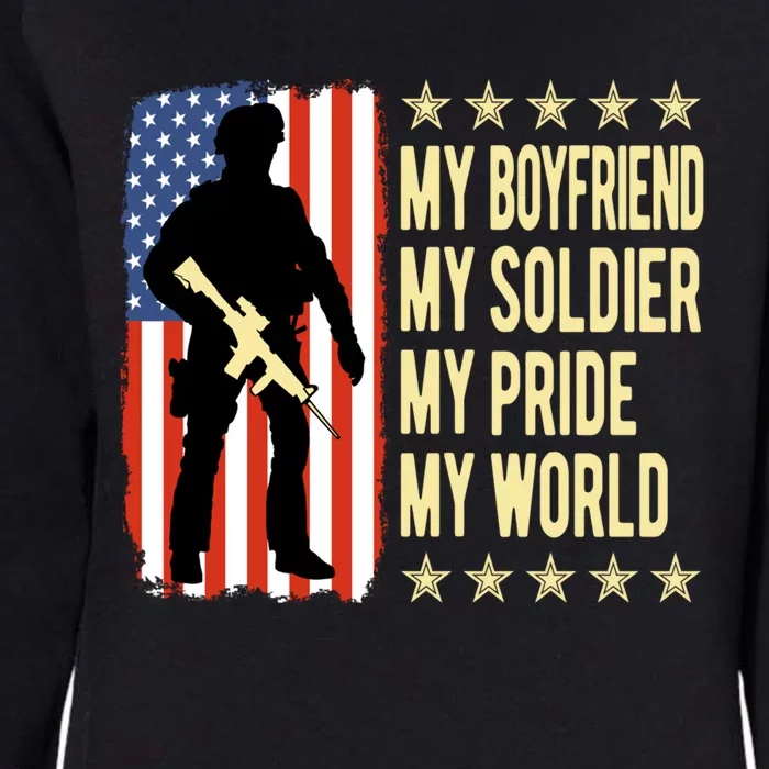 My Friend Is A Soldier Hero Proud Army Friend Funny Gift Cute Gift Womens California Wash Sweatshirt